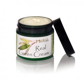 Herbaliz Real Green Cream made with herb infused oils. 